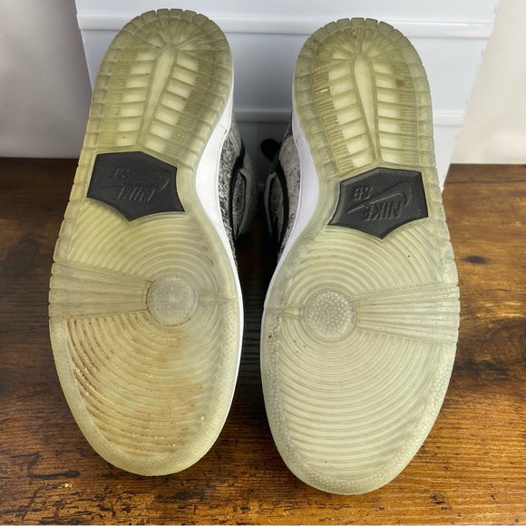 Nike Dunk Premium SB High 2014 Sz 7.5 Men’s Sneakers Shoes Salt Satin 313171-024 - Picture 8 of 12